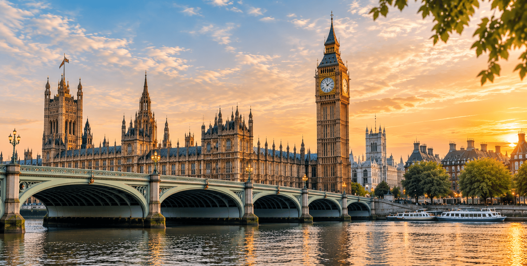 Big Ben and the Houses of Parliament in London